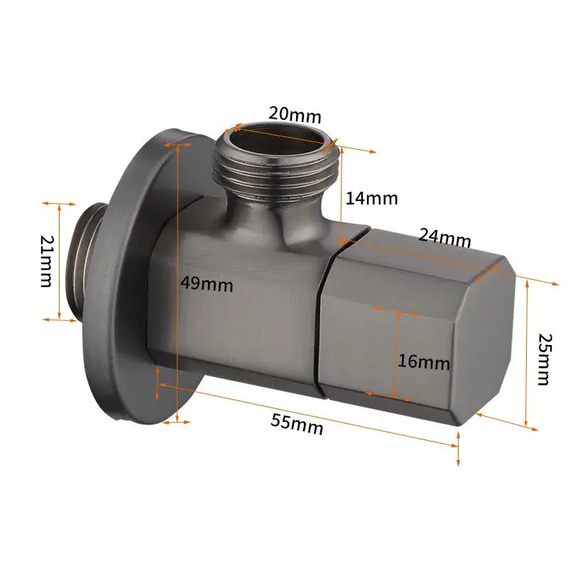 Brushed Gold Corner Valve