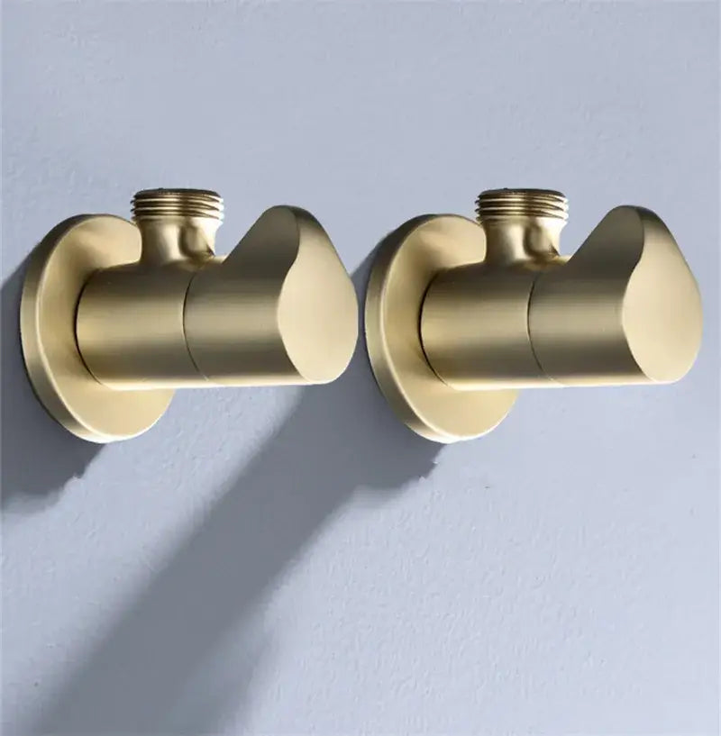Brushed Gold Corner Valve