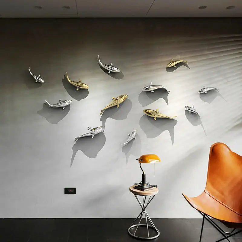 Goldfish Resin Wall Decor