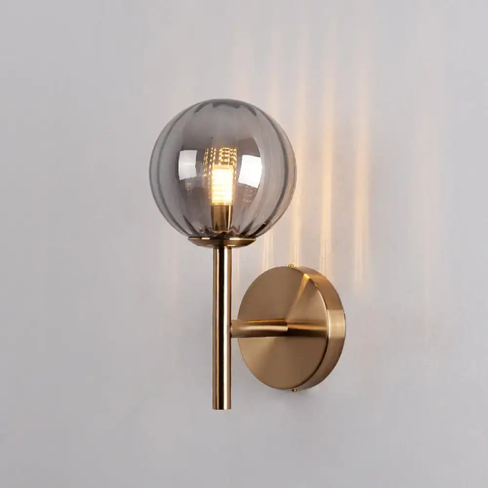 Amber Red Green Glass Wall Sconce