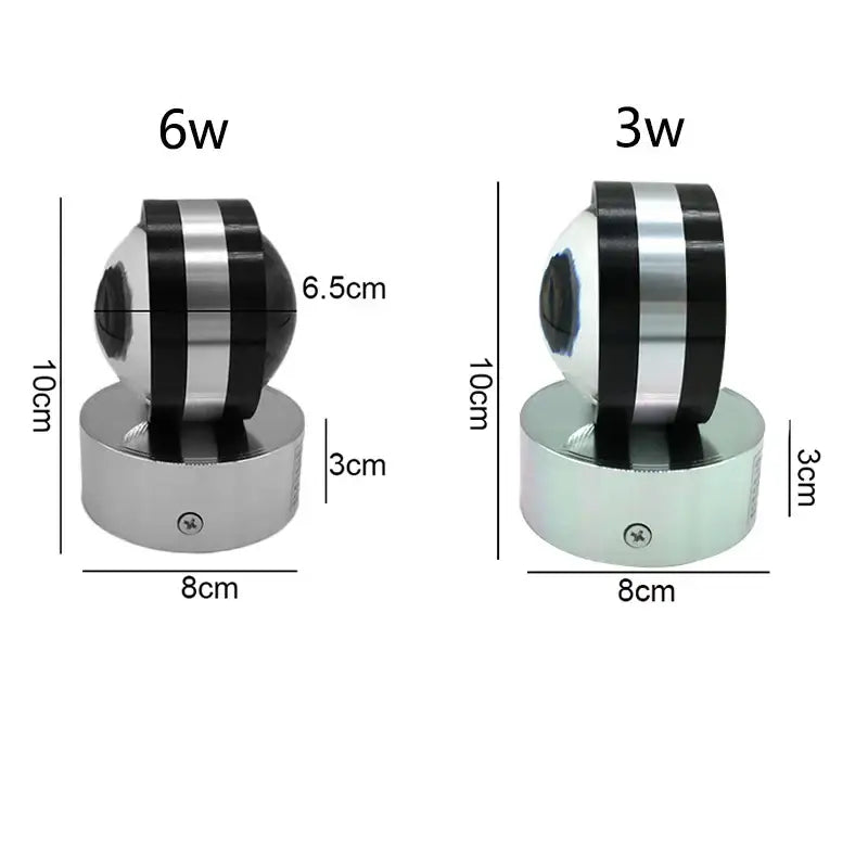 Black Crystal LED Sconce