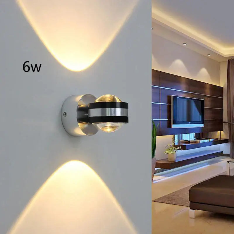 Black Crystal LED Sconce