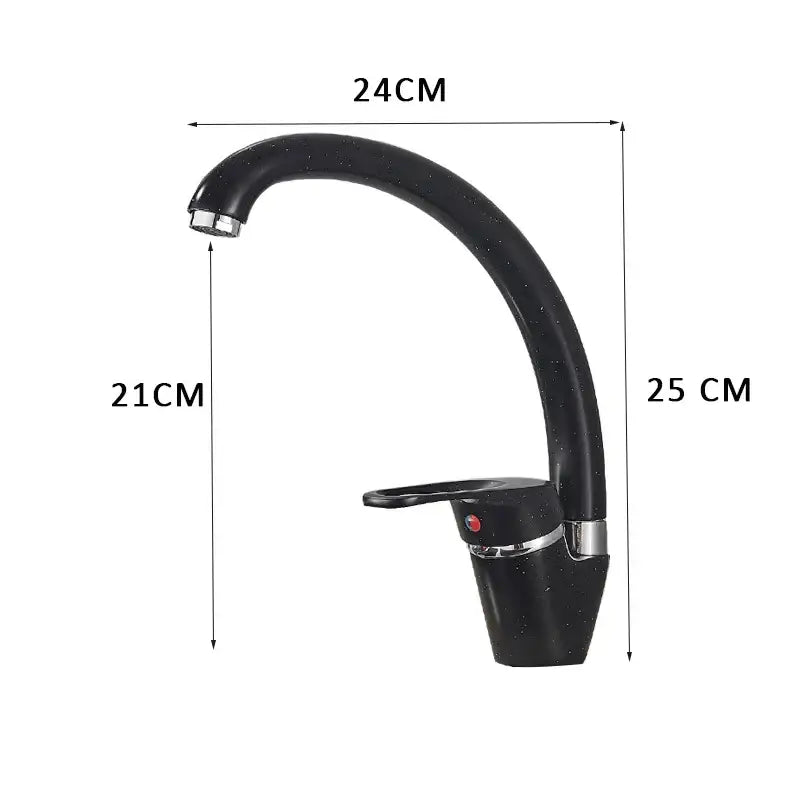 Black Chrome Kitchen Faucet Speckled Finish