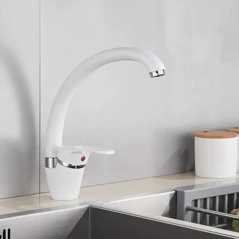Black Chrome Kitchen Faucet Speckled Finish
