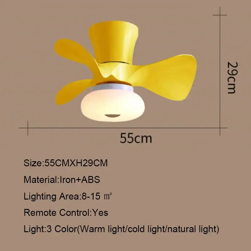 Wood Modern Ceiling Fan