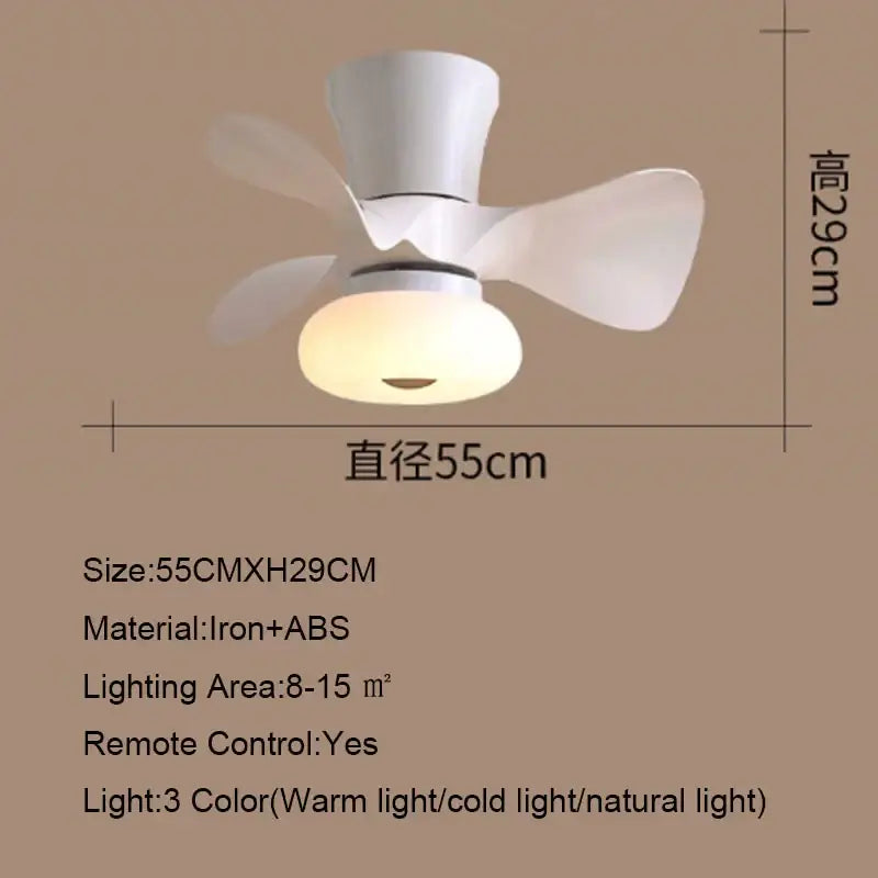 Wood Modern Ceiling Fan