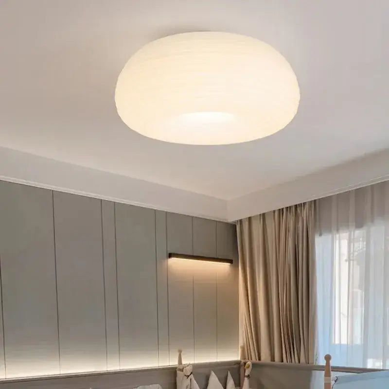 Cream Paper Pendant Light