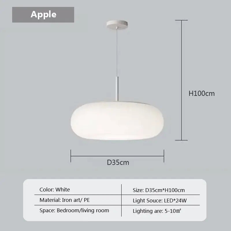 Cream Paper Pendant Light