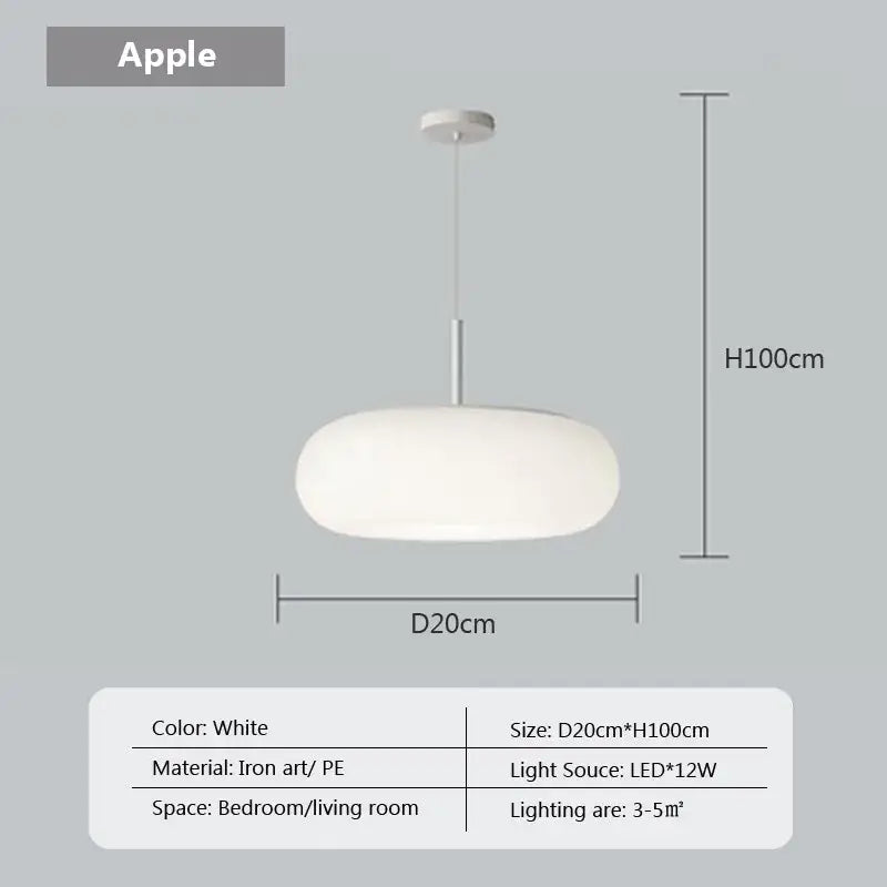 Cream Paper Pendant Light