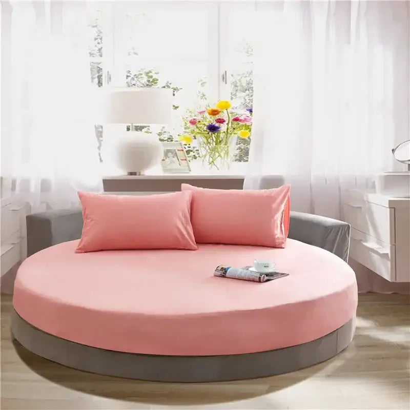 Dark Gray Round Bed Sheet
