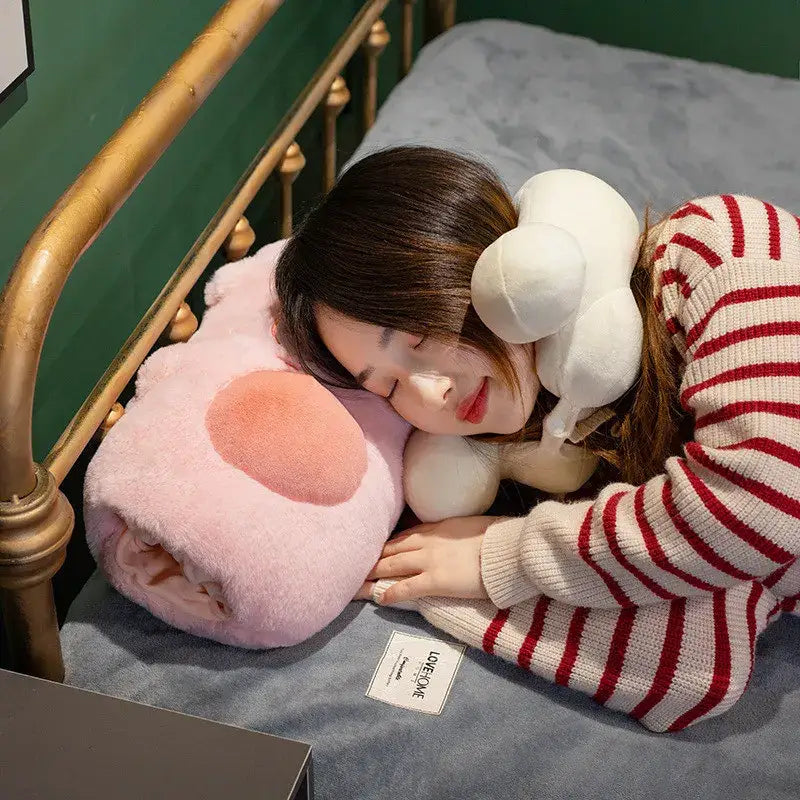 Pink Plush Pork Doll Pillow