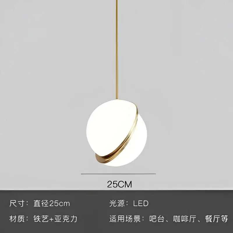 Gold Lustre LED Pendant Light