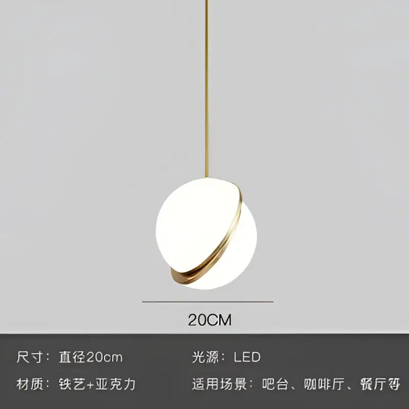 Gold Lustre LED Pendant Light
