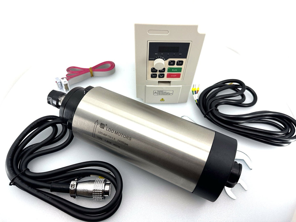 Spindle and VFD Inverters for CNC Milling Machines (Milo by Millennium Machines) (110v and 220v)