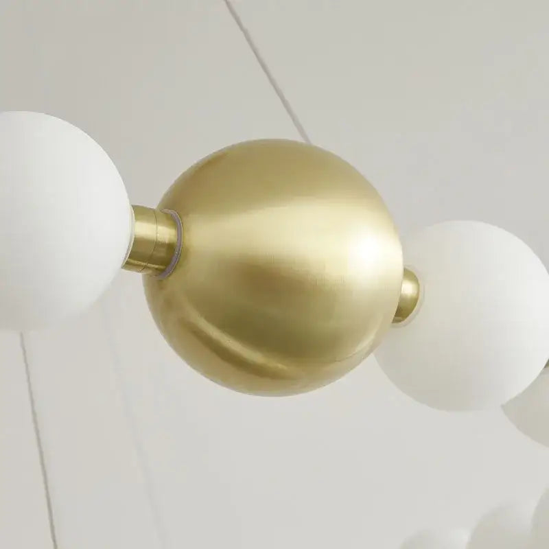 Brass Spiral LED Chandelier