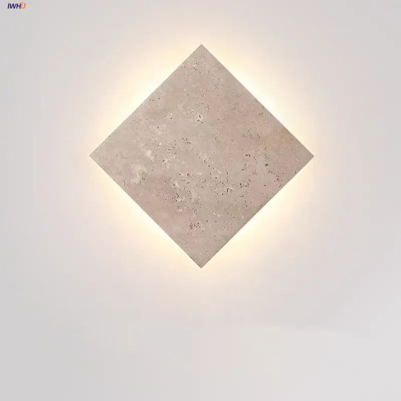Yellow Travertine Wall Sconce Stone Material
