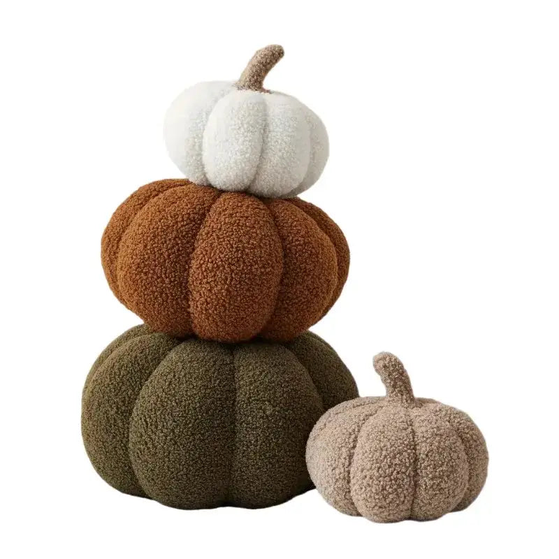 Pumpkin Fleece Throw Pillow