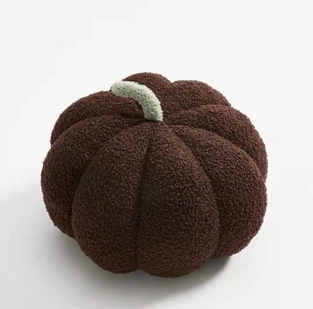Pumpkin Fleece Throw Pillow