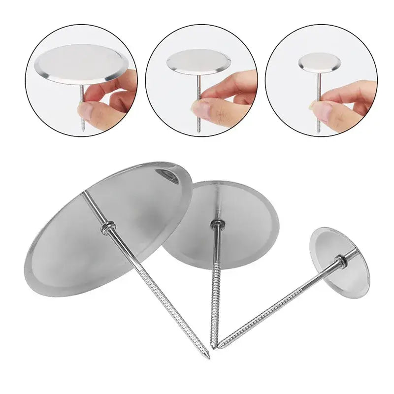 Silver Piping Nail Set