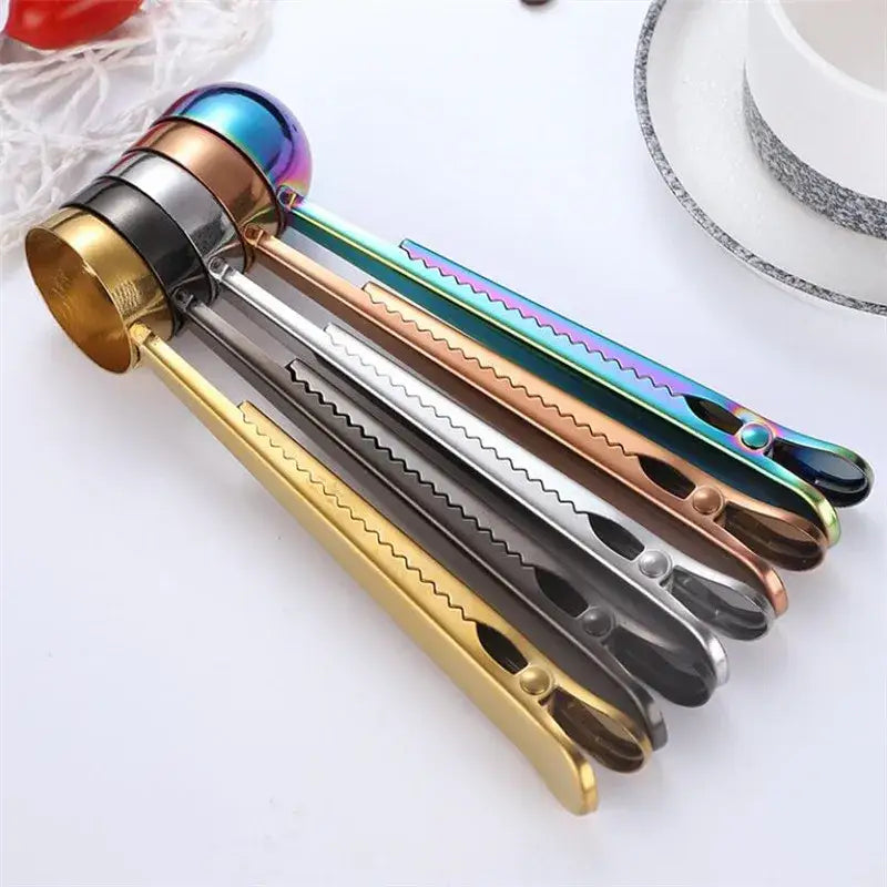 Gold Coffee Spoon Clip