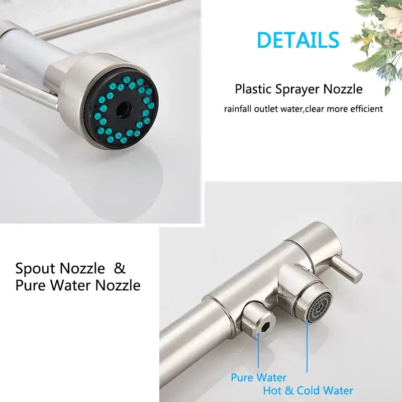 Matte Black Pull-Down Faucet With Filter