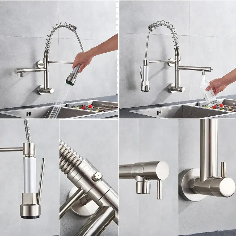 Golden Dual Spout Faucet