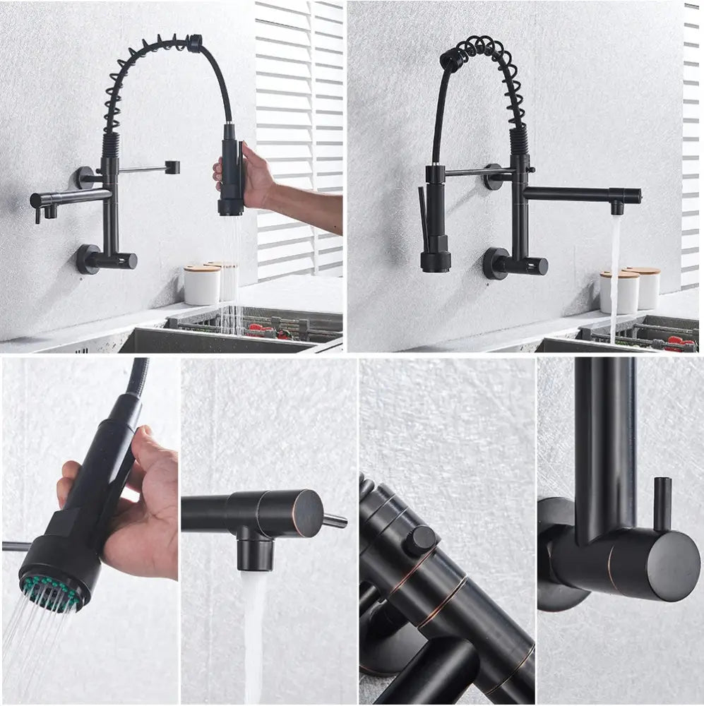 Golden Dual Spout Faucet