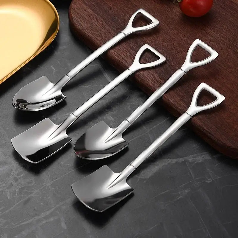 Silver Square Teaspoon Set
