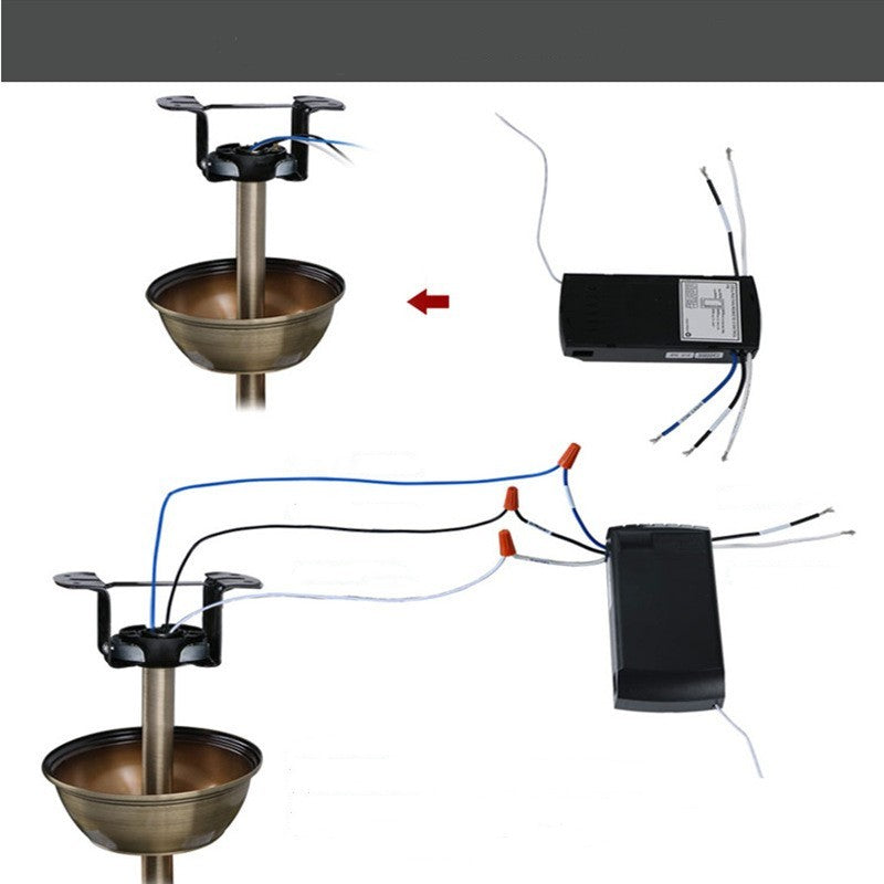 Bronze Modern Fan Lamp