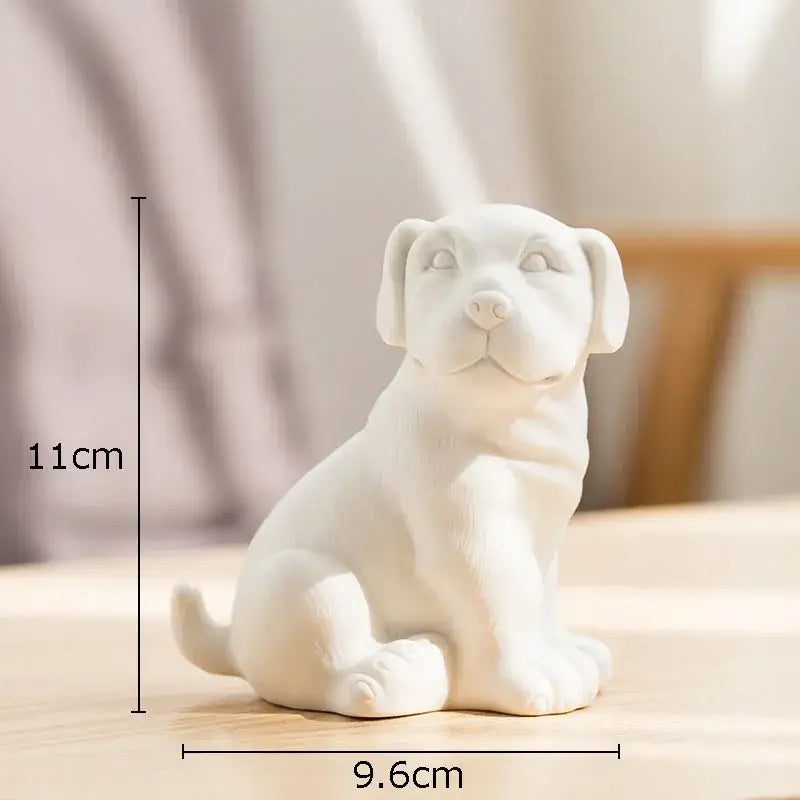White French Bulldog Sculpture