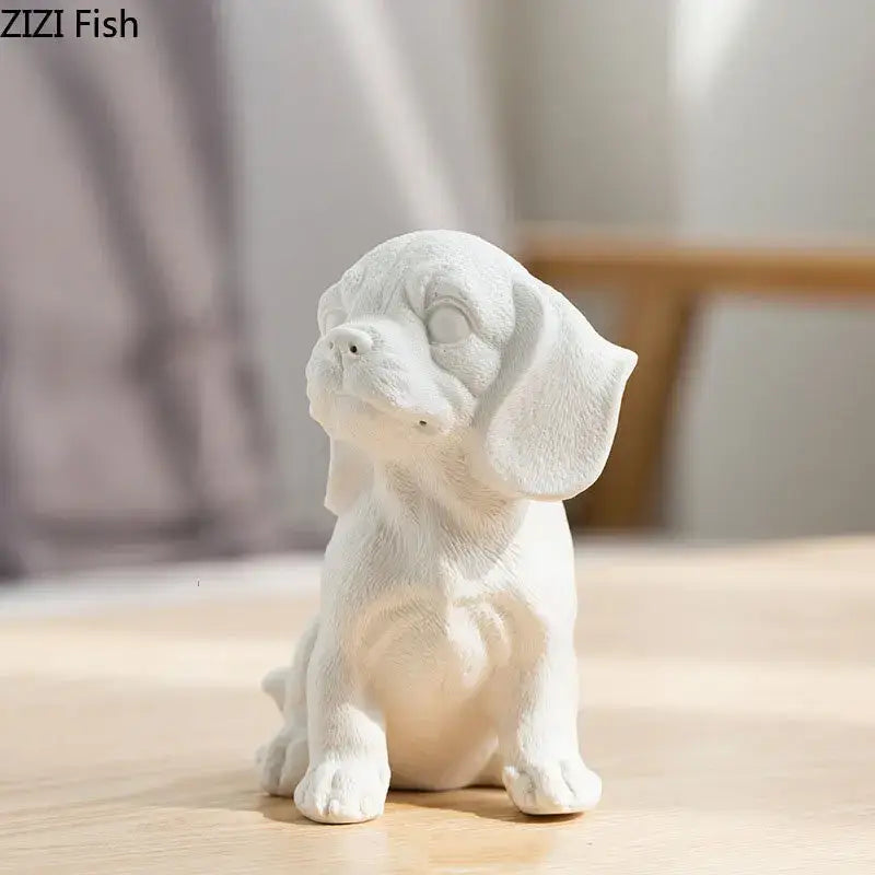 White French Bulldog Sculpture