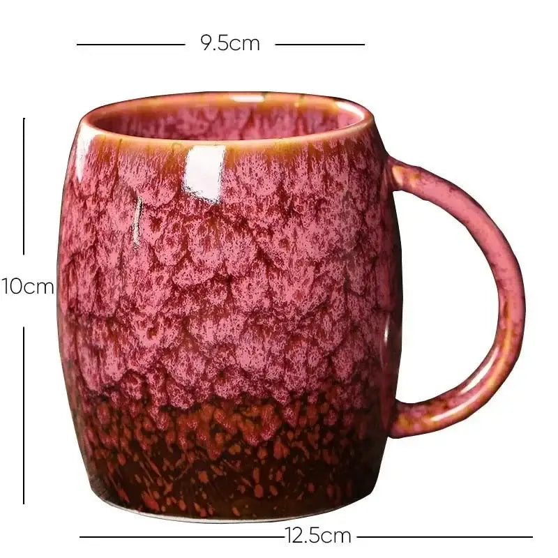 Teal Crackle Ceramic Mug
