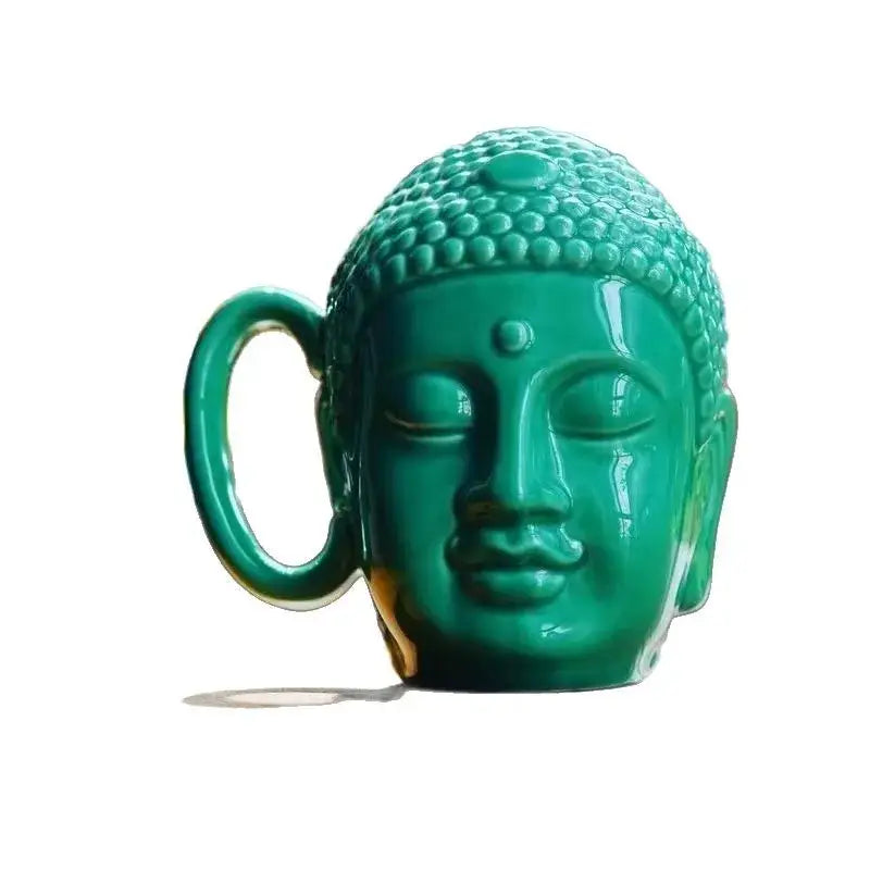 Teal Buddha Ceramic Mug