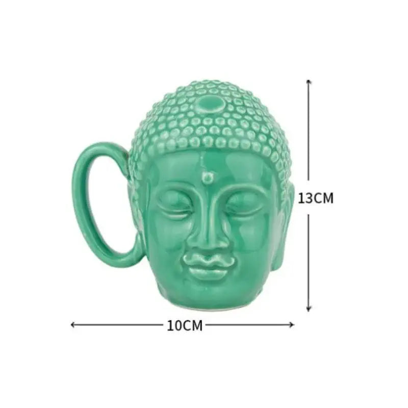 Teal Buddha Ceramic Mug