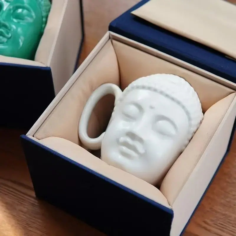 Teal Buddha Ceramic Mug