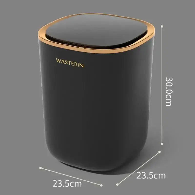 Teal Gold Sensor Trash Can