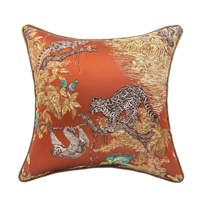 Teal Zebra Jacquard Pillowcases