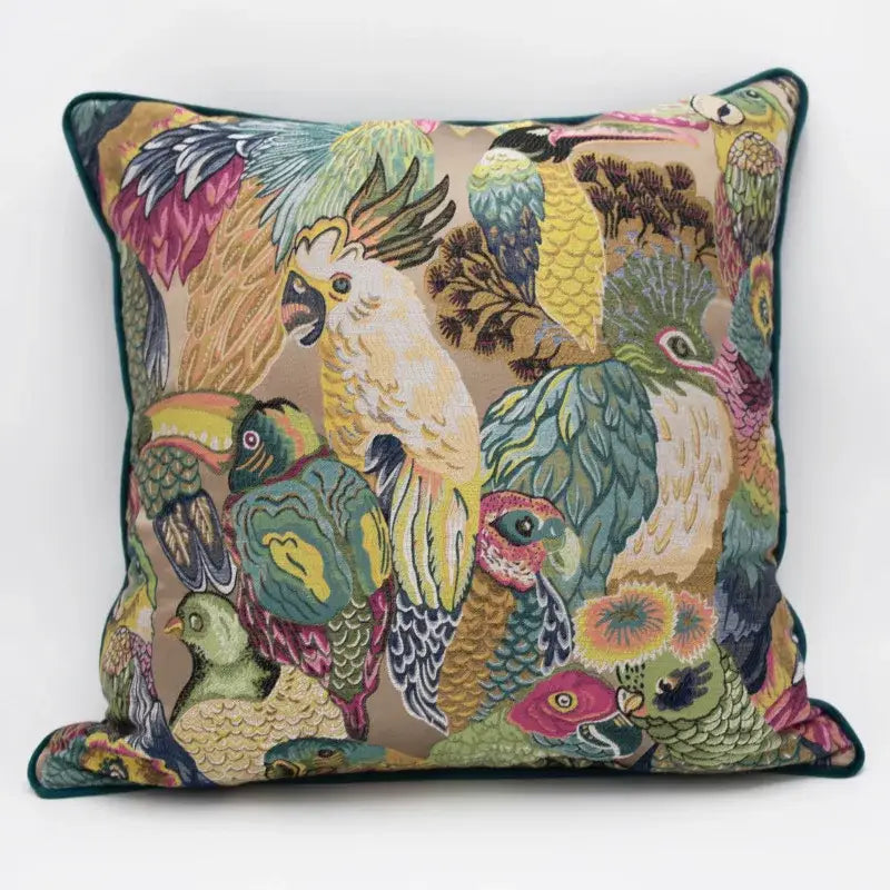 Teal Zebra Jacquard Pillowcases