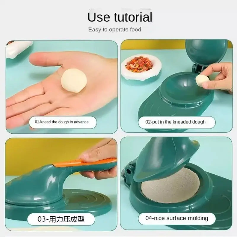 Teal Orange Dough Press