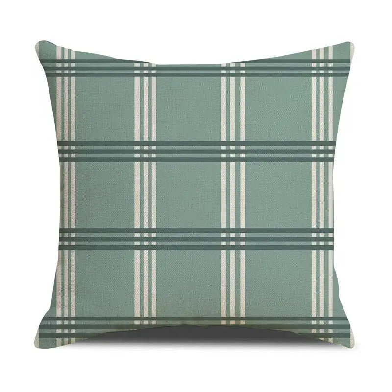 Teal Deer Linen Pillowcase Set