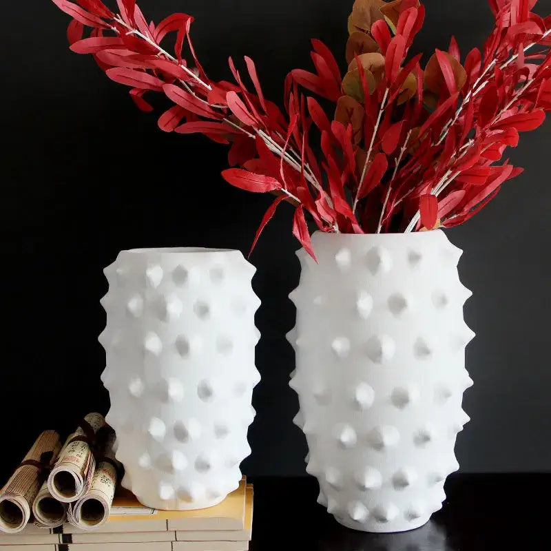 Black Ceramic Flower Vase