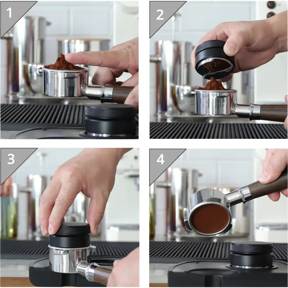 Black Espresso Palm Tamper