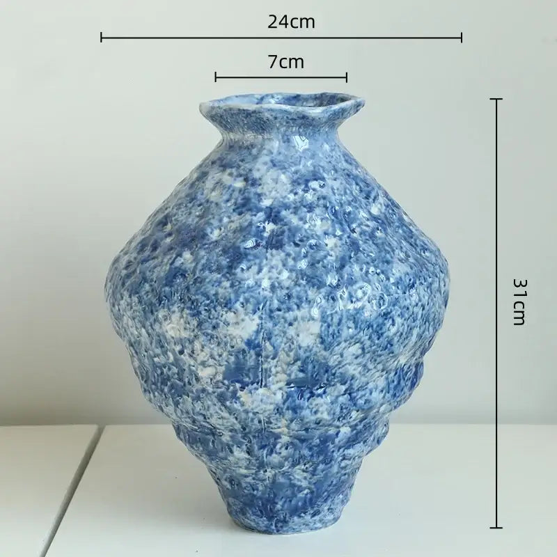 Blue White Ceramic Vase Set Hydroponic