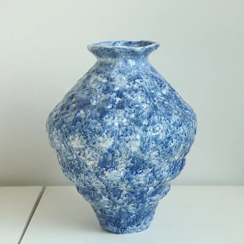 Blue White Ceramic Vase Set Hydroponic
