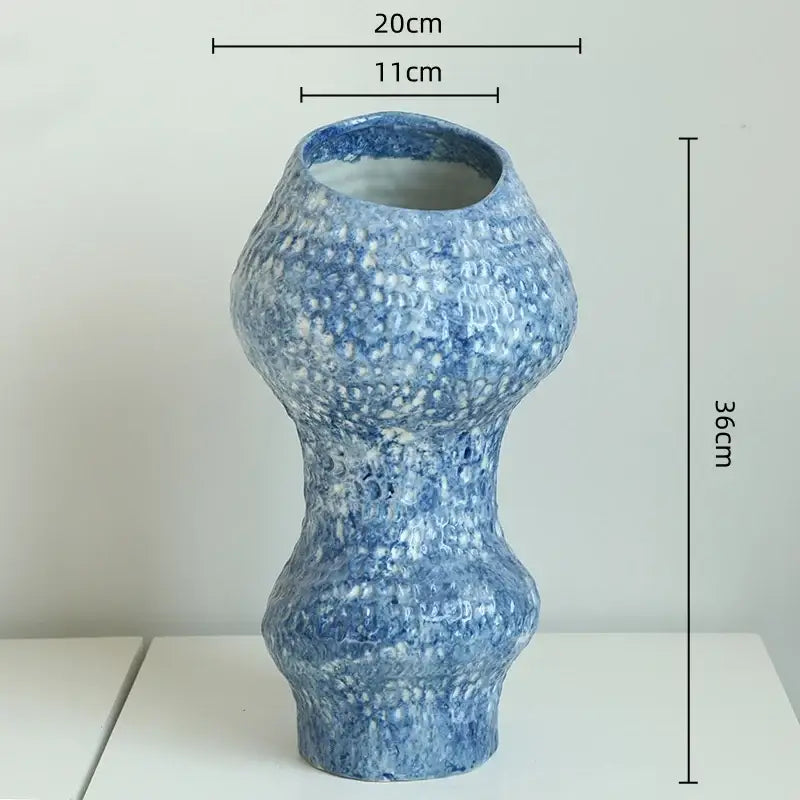 Blue White Ceramic Vase Set Hydroponic