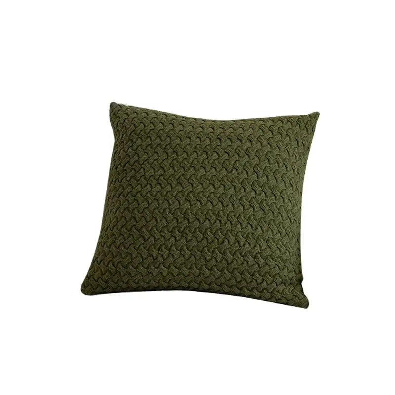 Cable Knit Cotton Pillow Cover