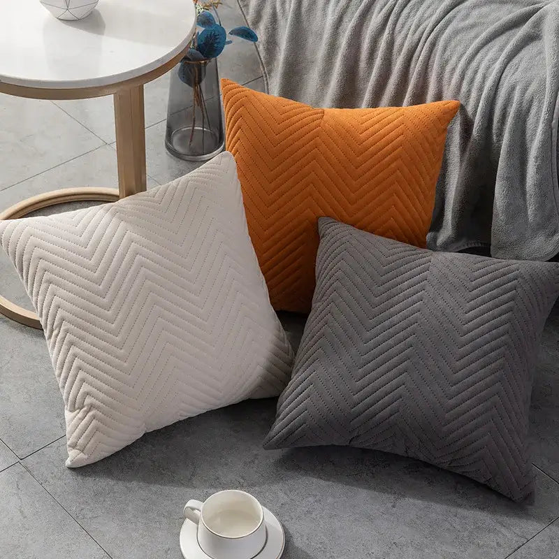 Chevron Teal Cushion Cover