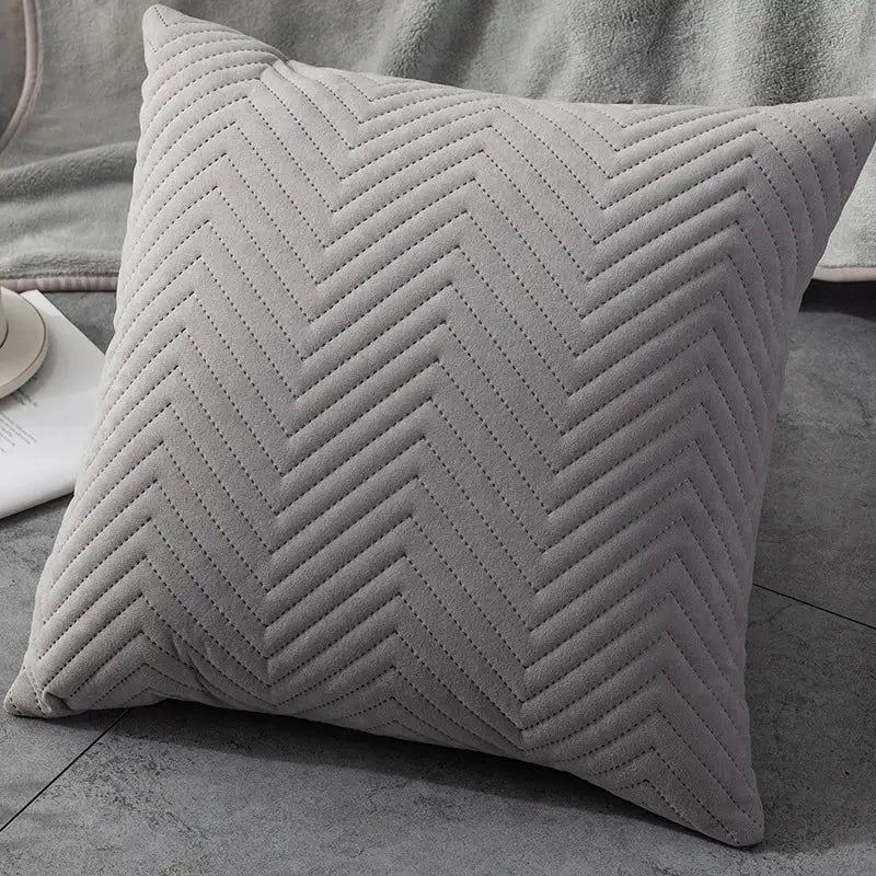Chevron Teal Cushion Cover