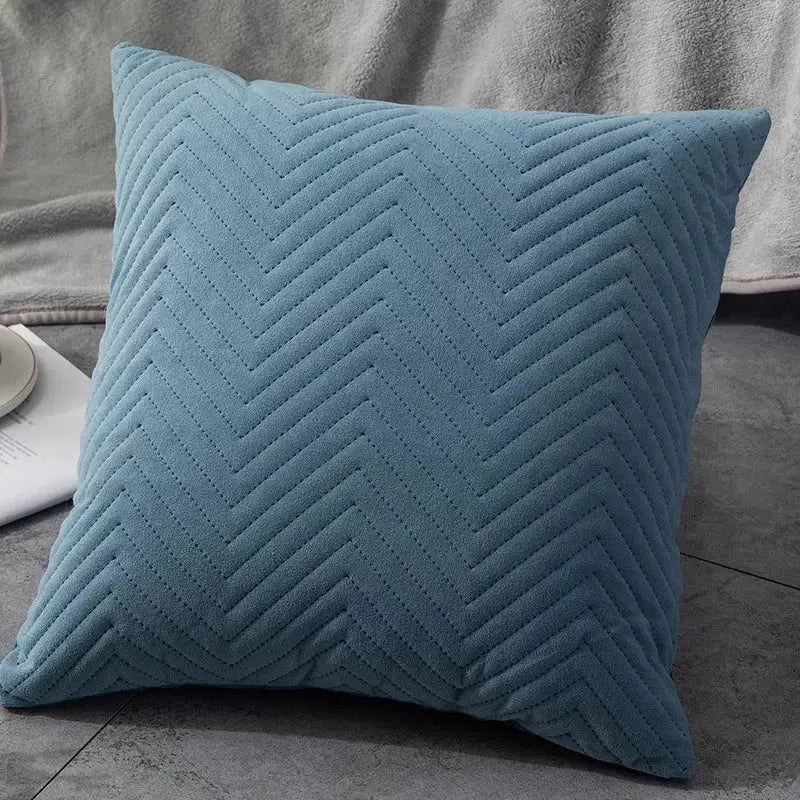 Chevron Teal Cushion Cover