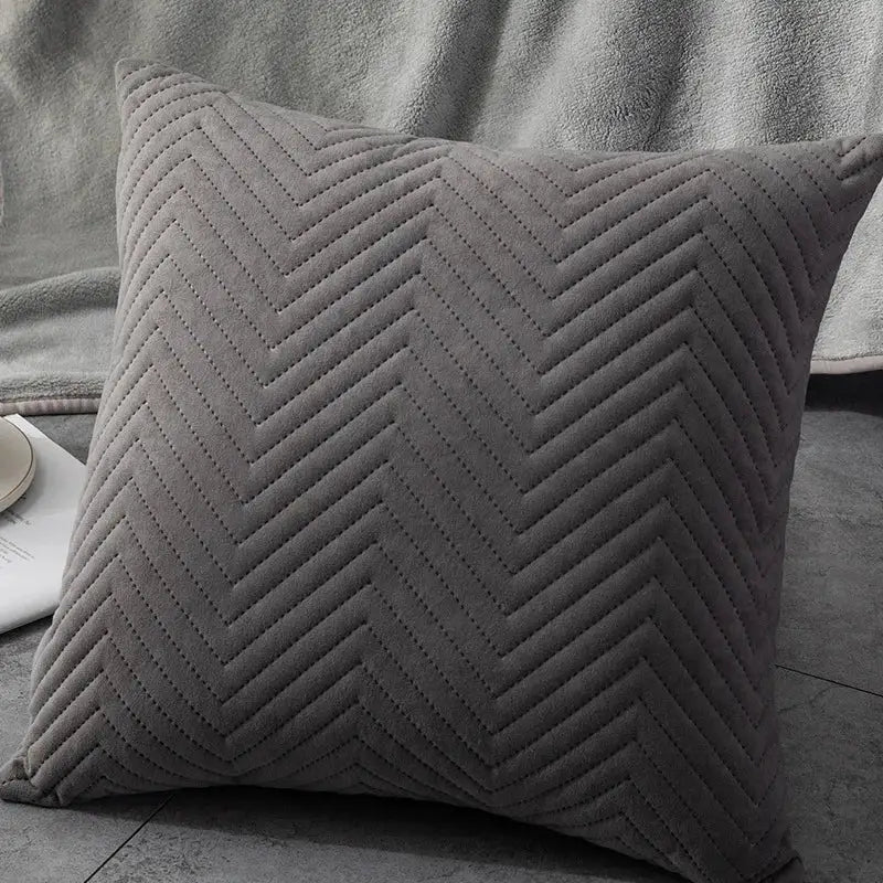 Chevron Teal Cushion Cover